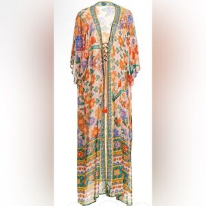 AGUA BENDITA Selma Tile Cover-Up Dress One Size
